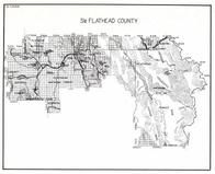 Flathead County - South, Continental Divide, Cabinet, Somers, Nimrod, Singleshot, Blacktail, Creston, Montana State Atlas 1950c